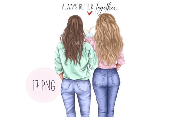 Best Friends Clipart, Bff, Sisters Png: Capturing Connection in Design