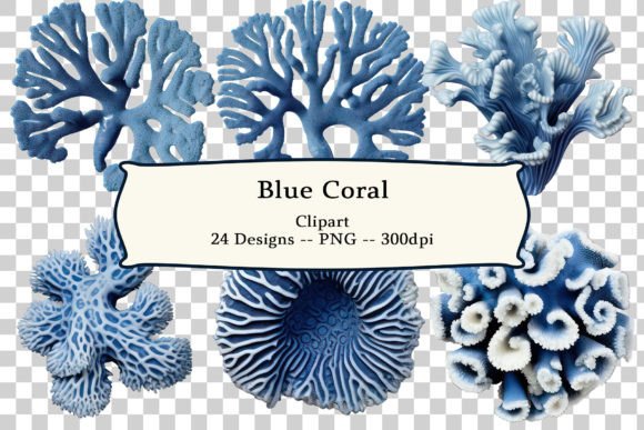 Blue Coral Clipart: A Versatile Digital Asset for Creative Projects