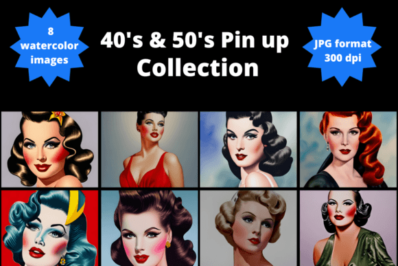 Retro Pin Up Style Watercolor Portraits: A Practical Guide to Integration and Use