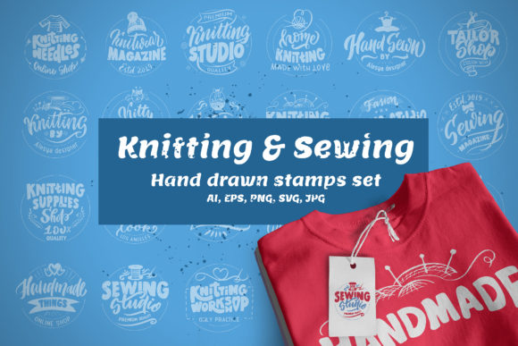 The Art of Authenticity: How a Knitting Sewing Stamps Set Defines Modern Craft Branding