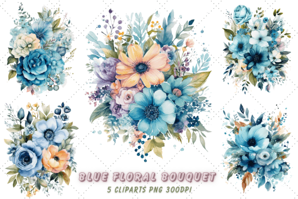 Watercolor Blue Floral Bouquet Clipart: A Practical Evaluation